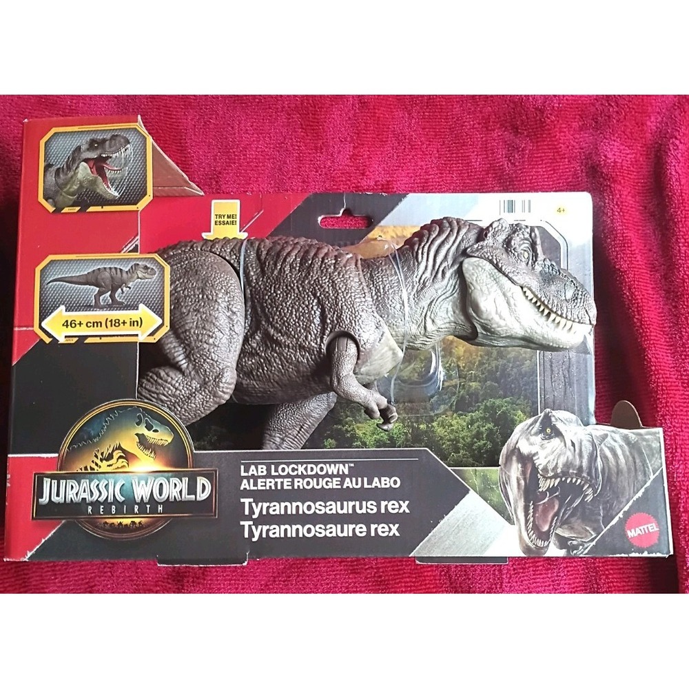 Jurassic World Rebirth Lab Lockdown Tyrannosaurus Rex T-Rex Chomp Attack